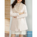 Ladies Fur Collar Winter Coat with Cotton Wool Surface Coat